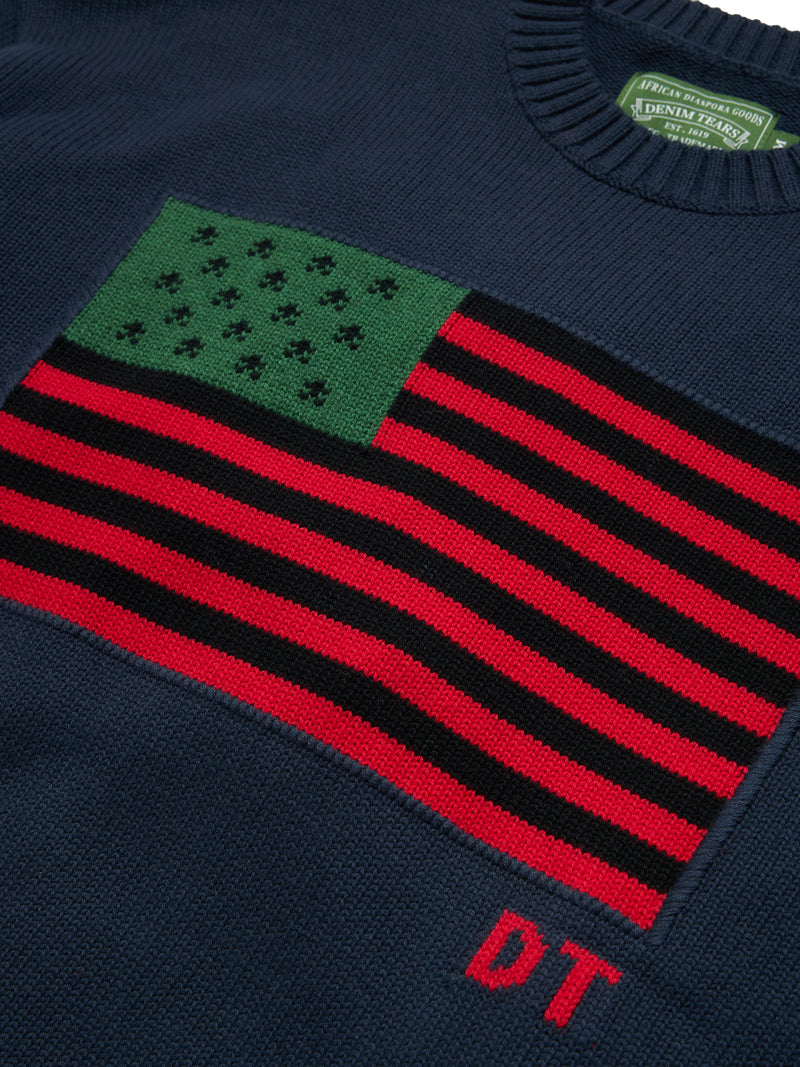 Pan-African American Sweater Navy