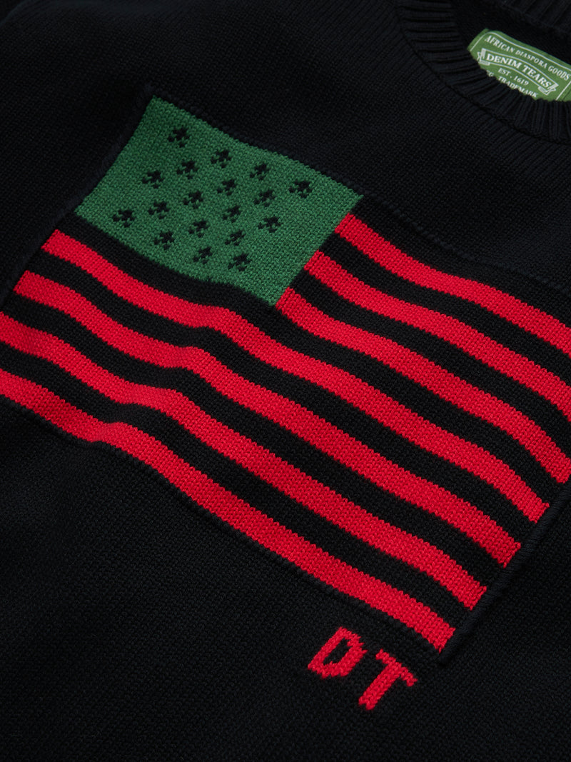 Pan-African American Sweater Black