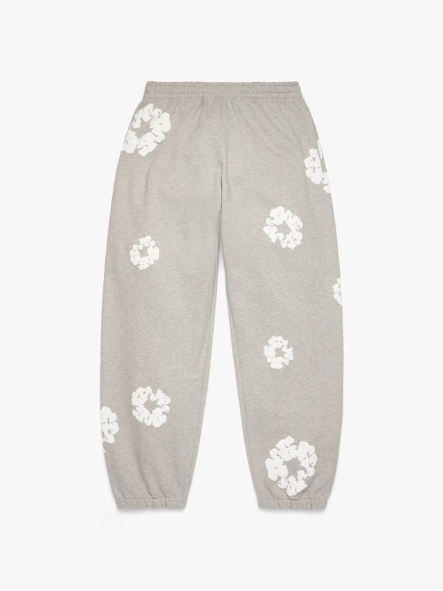 Cotton Wreath Sweatpants Grey