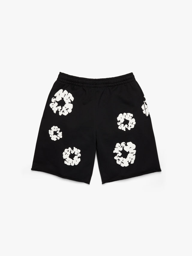 Cotton Wreath Sweatshorts Black