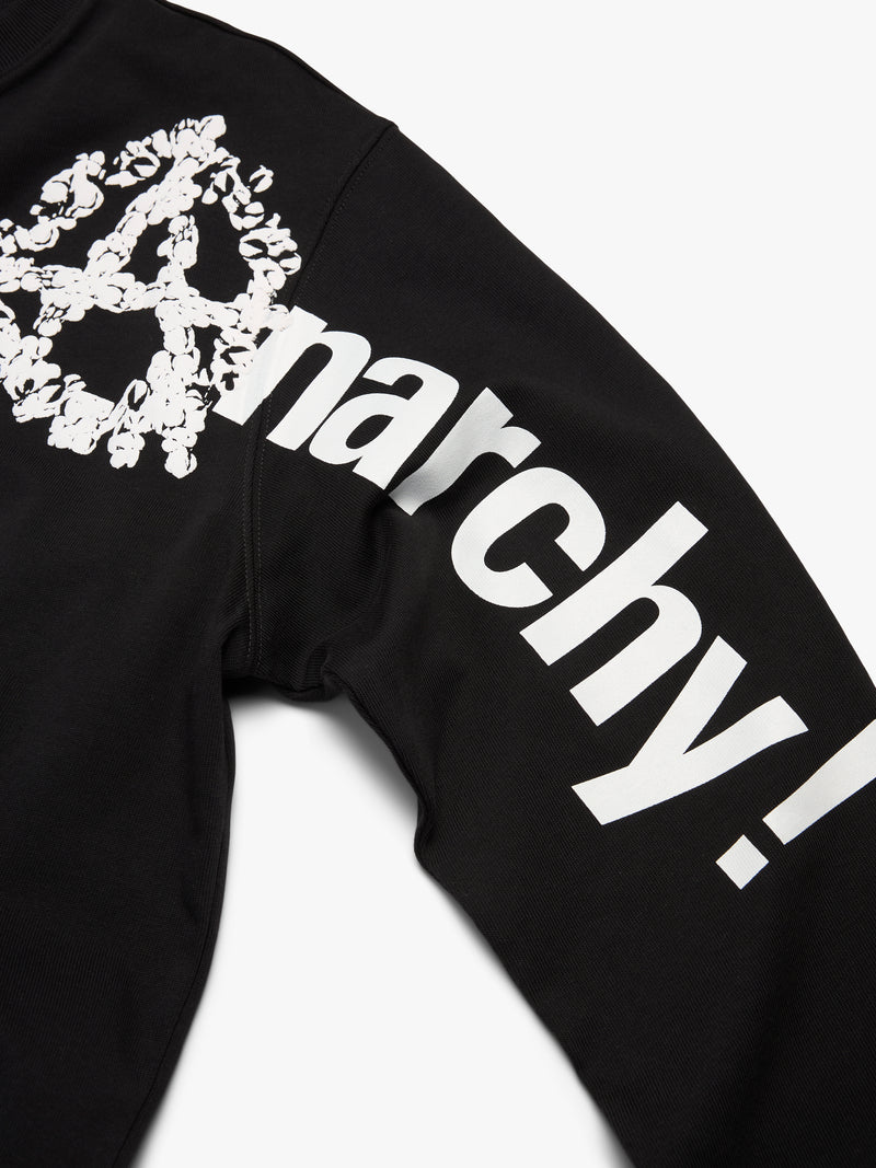 Anarchy Wreath Long Sleeve Tee Black