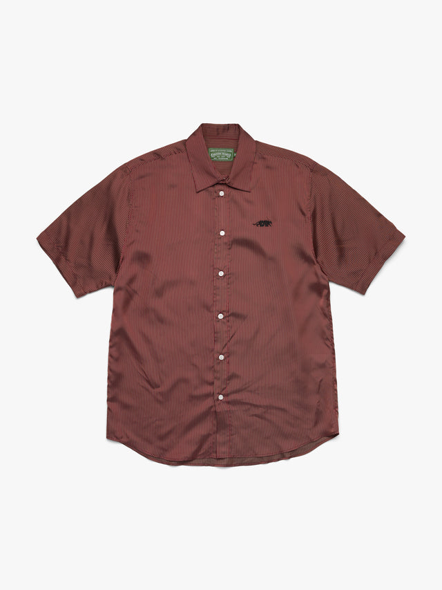 DT Panther Short Sleeve Button Up Red