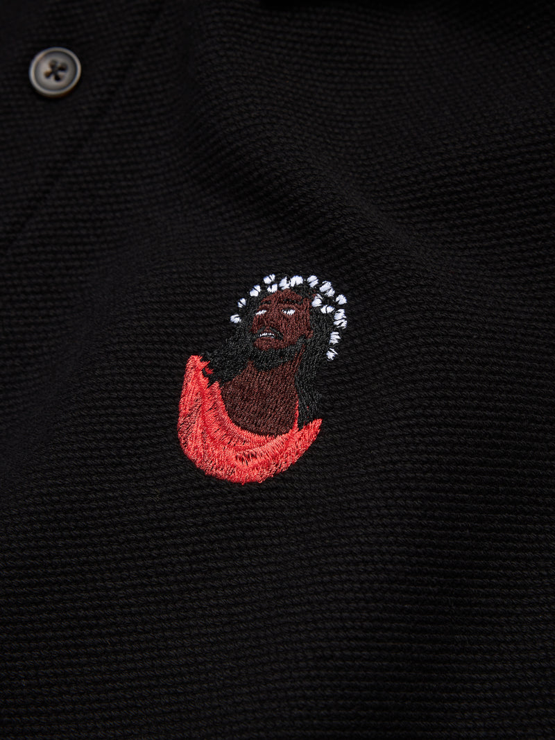 Biblical Polo Sweater Black