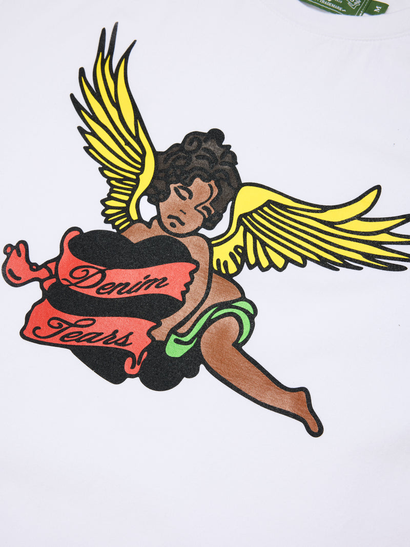 Black Cherub Tee White