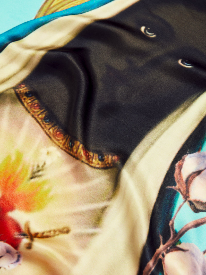 Black Mary Silk Bandana