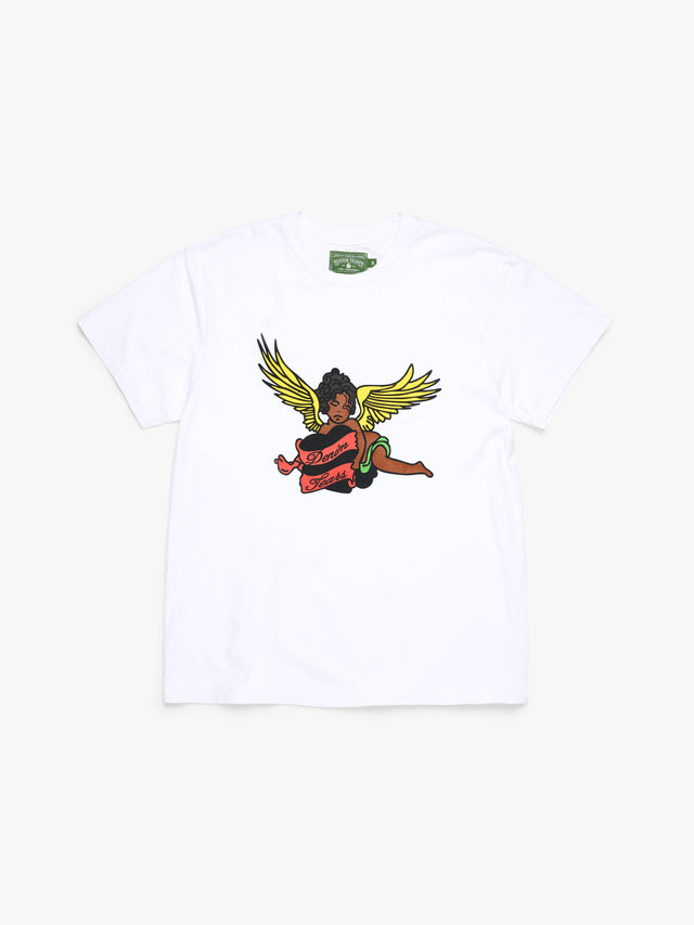 Black Cherub Tee White