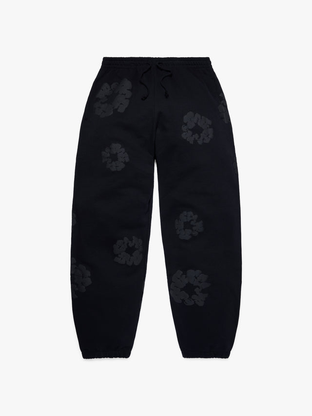 Mono Cotton Wreath Sweatpants Black