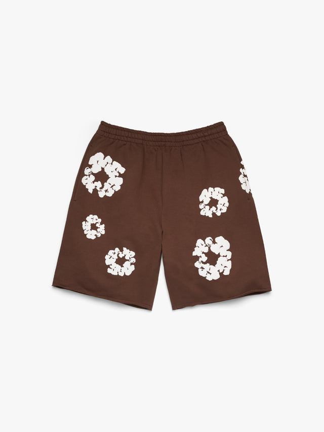Cotton Wreath Sweatshorts Dark Brown