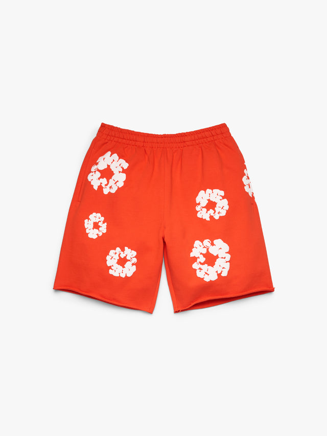 Cotton Wreath Sweatshorts Dark Orange