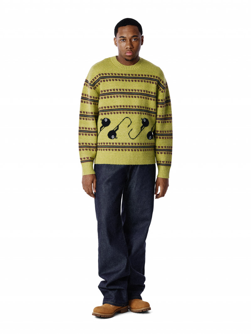 Stüssy Tears 8-Ball Lure Knit Sweater