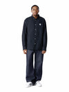 Peace Wreath Oxford Shirt Black