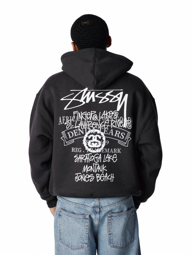 Stüssy Tears New York Fishing Tour Hoodie Black
