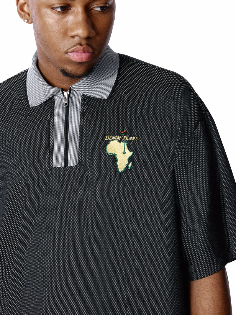 Masters Metallic Quarter-Zip Polo