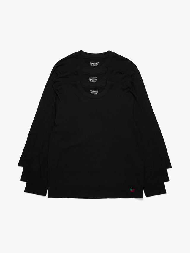 DT Flag 3-Pack Long Sleeve Tee Black