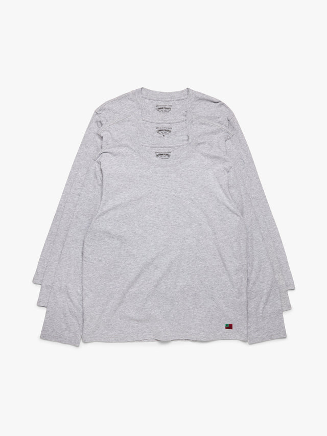 DT Flag 3-Pack Long Sleeve Tee Grey