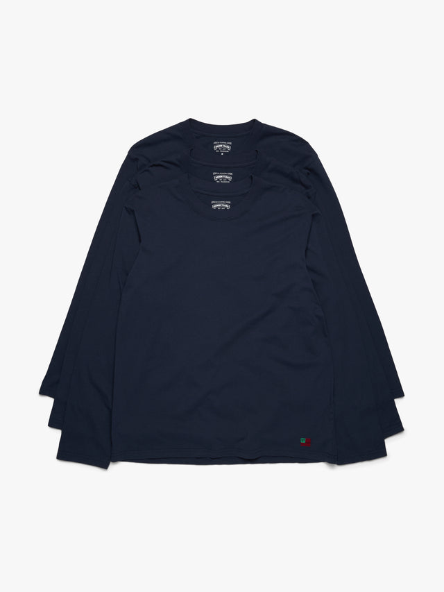 DT Flag 3-Pack Long Sleeve Tee Navy