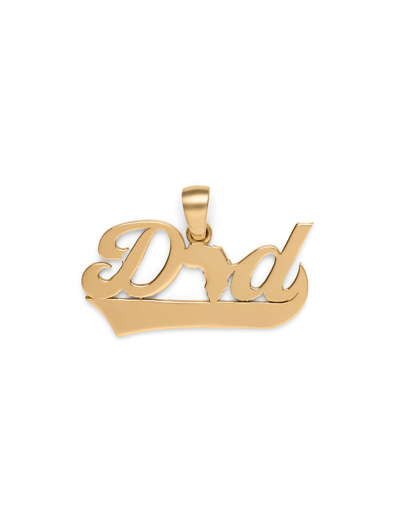Dad Pendant Gold