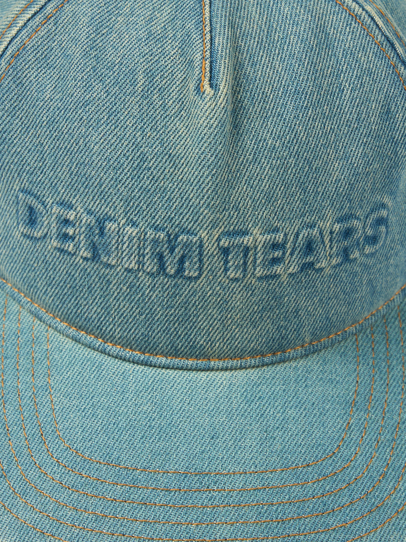 Embossed Denim Cap