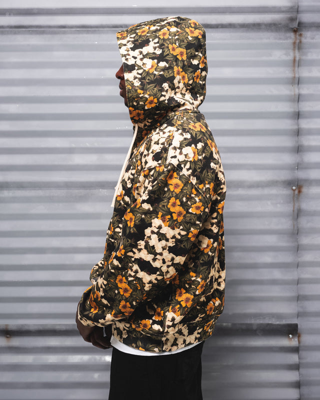 Libertas Floral Print Zip Hoodie