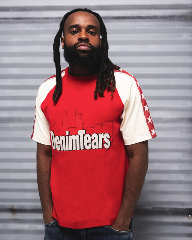 Jacquard City Tee Red