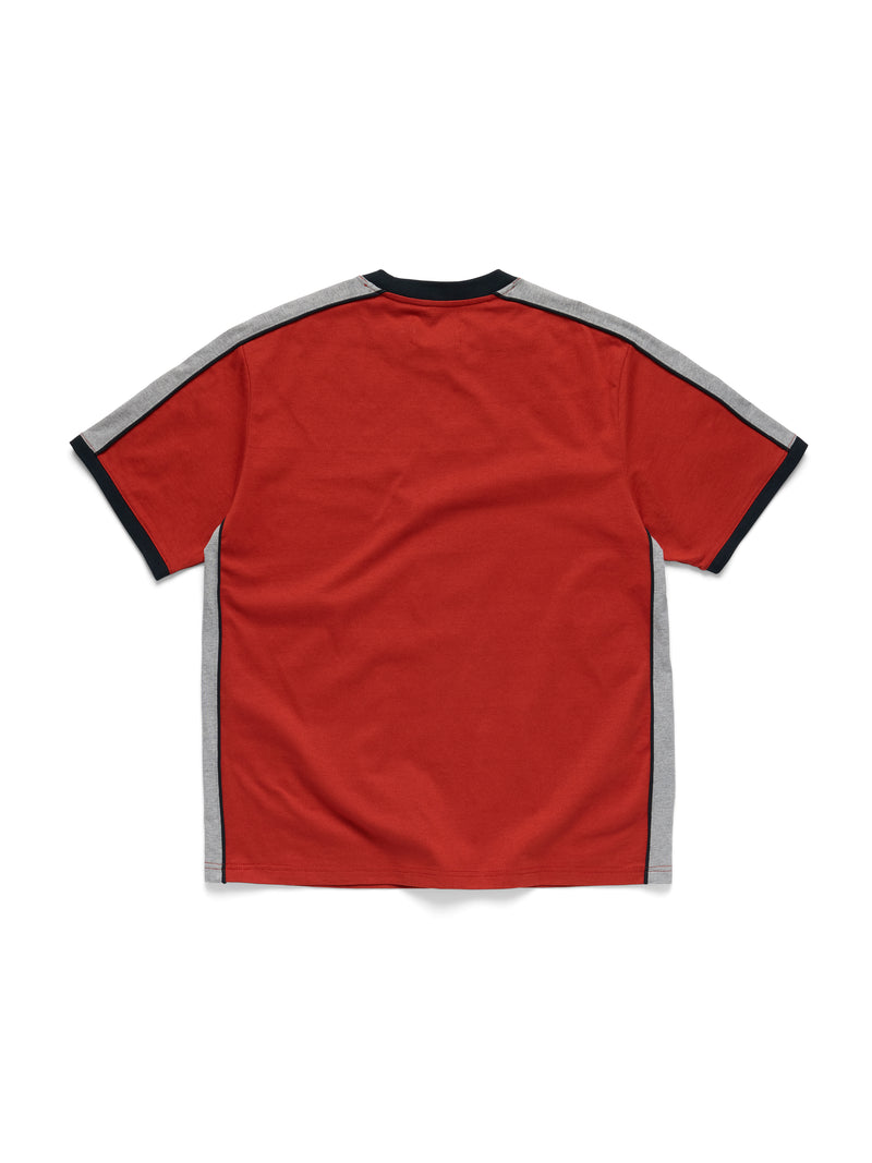 Paneled Tee Red