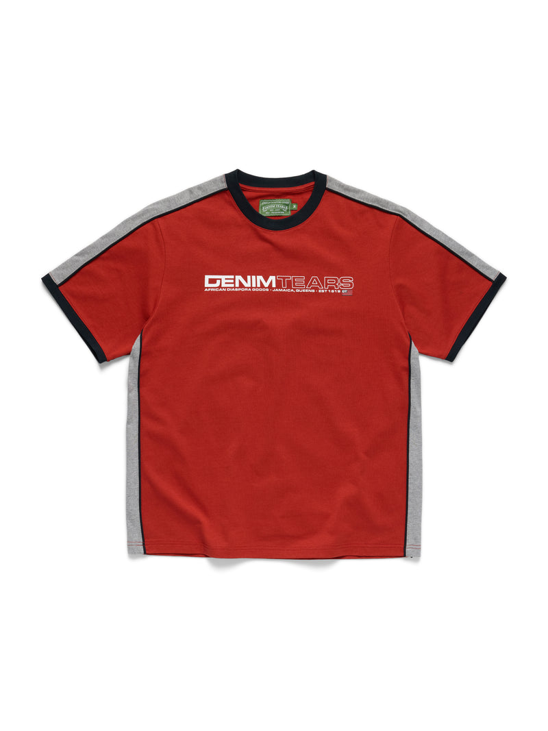 Paneled Tee Red