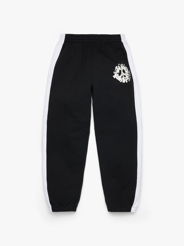 Denim U Paneled Sweatpant Black
