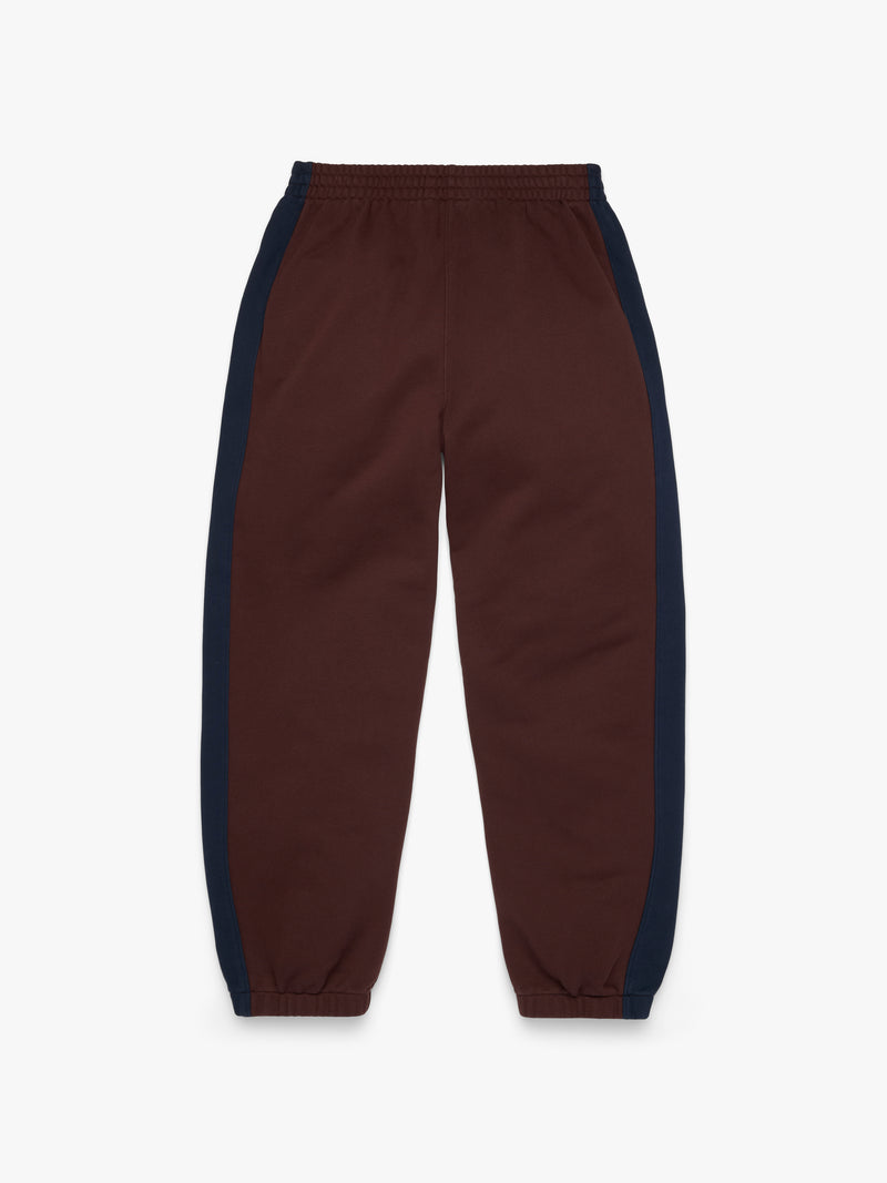 Denim U Paneled Sweatpant Brown