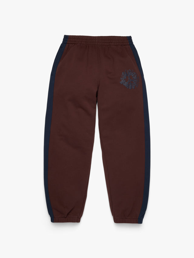 Denim U Paneled Sweatpant Brown