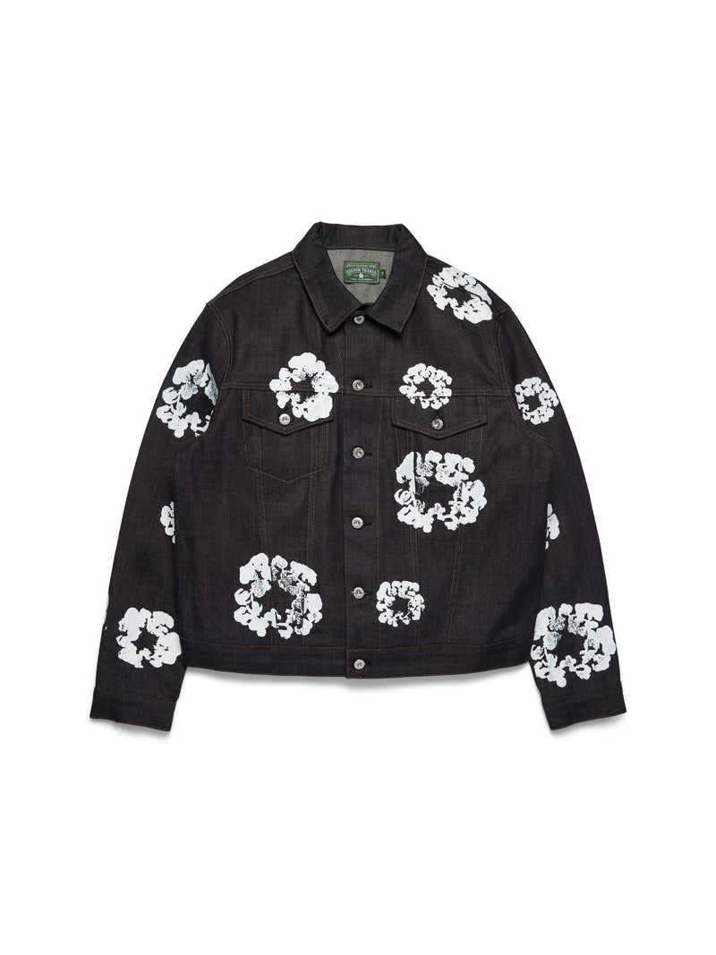 Cotton Wreath Denim Jacket Selvedge