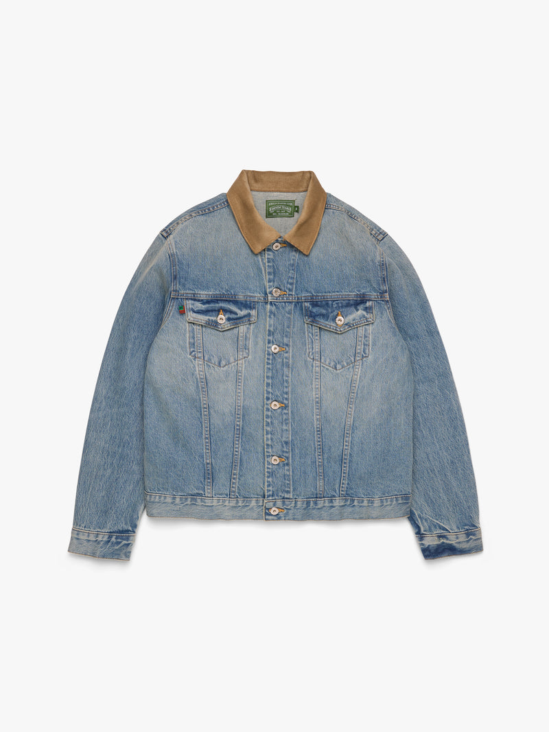 Flag Denim Jacket Light Wash