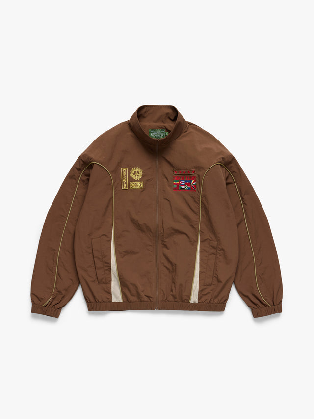 Diaspora Flag Track Jacket Brown