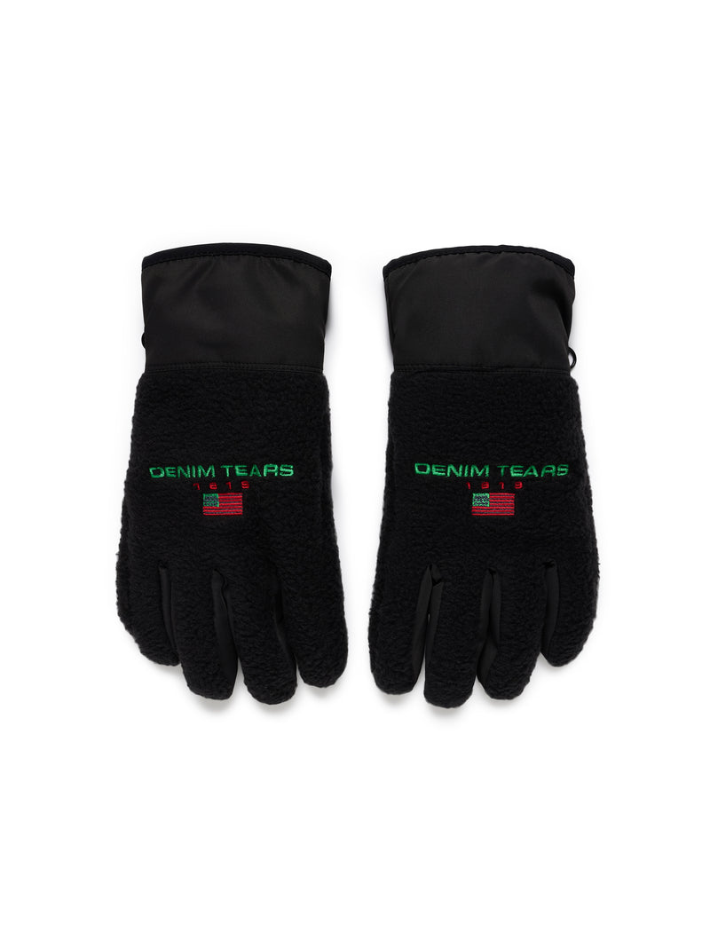 DT Flag Fleece Gloves Black