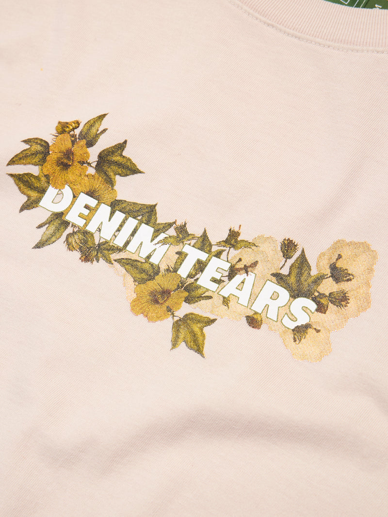 Cotton Floral Logo Tan