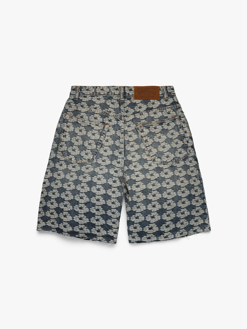 Jacquard Wreath Denim Short