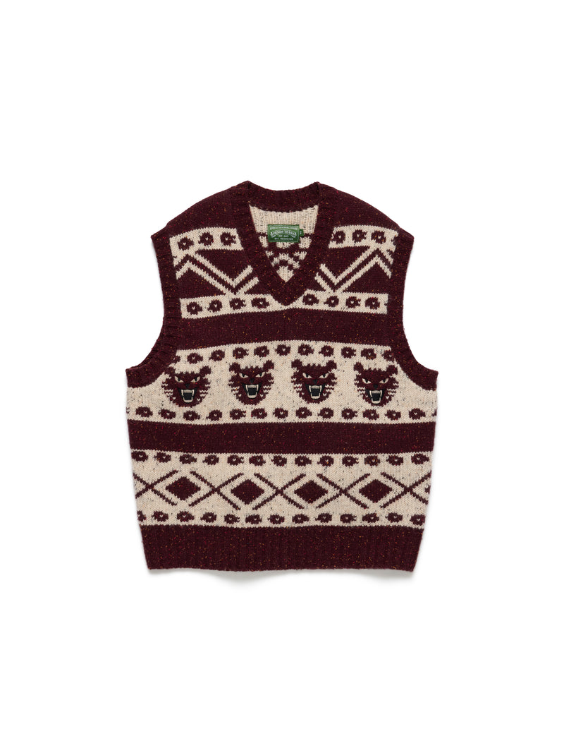 Panther Knit Sweater Vest