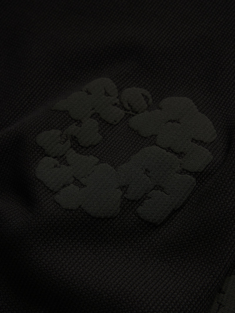 Cotton Wreath Thermal Long Sleeve Black Mono