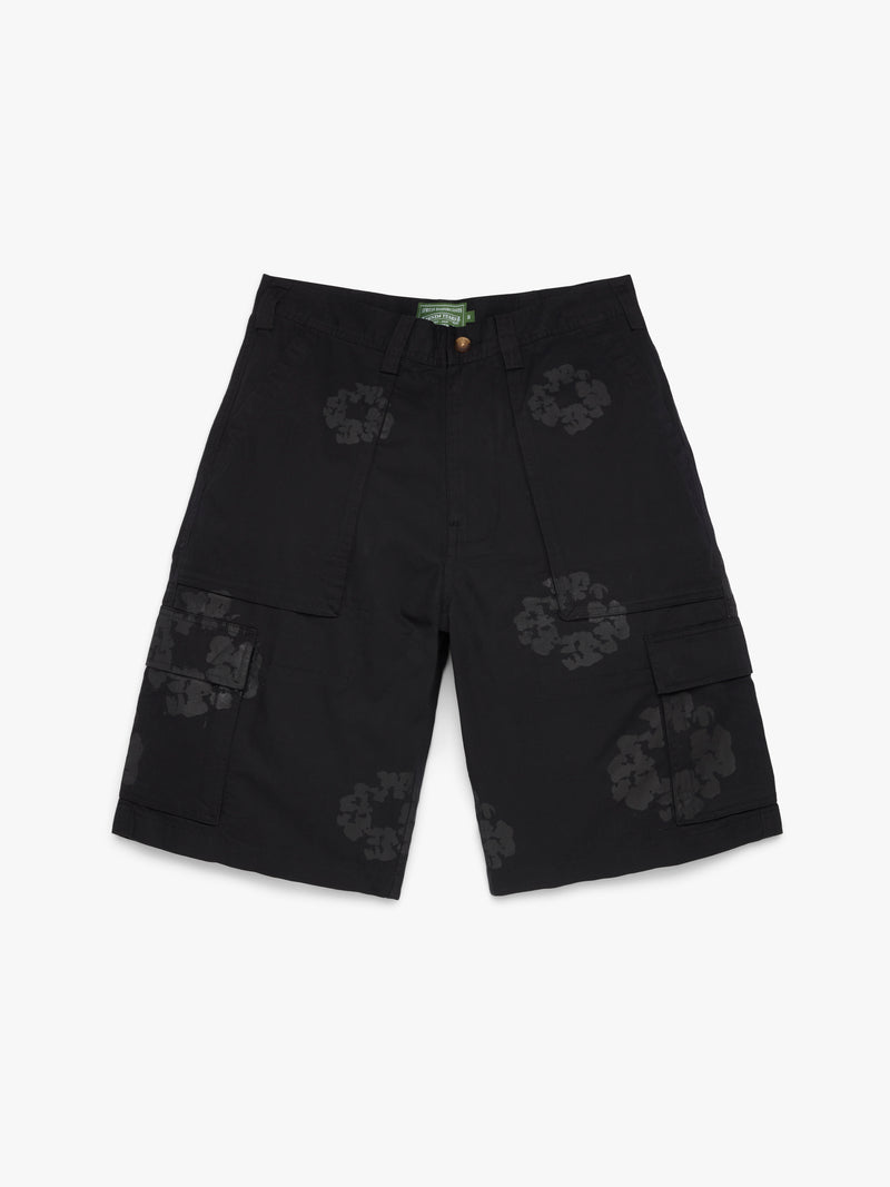 Mono Wreath Cargo Short Black