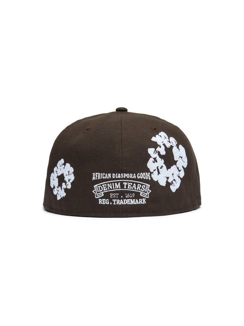 Cotton Wreath New Era 59FIFTY Fitted Cap Brown