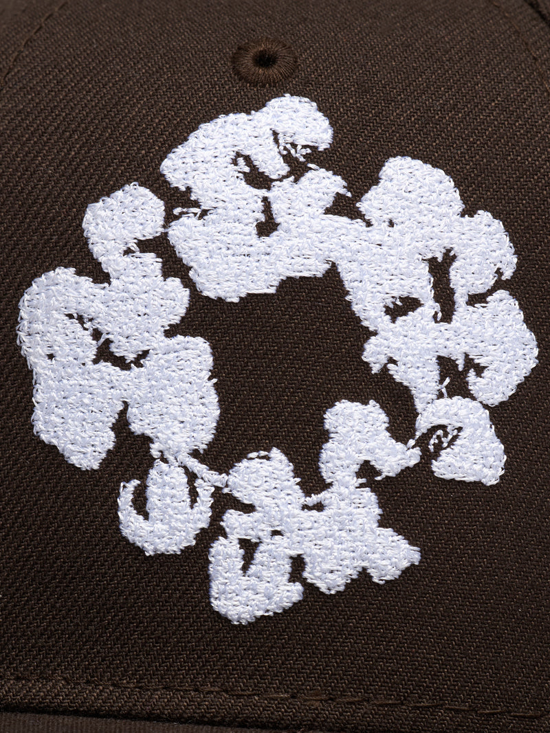 Cotton Wreath New Era 59FIFTY Fitted Cap Brown