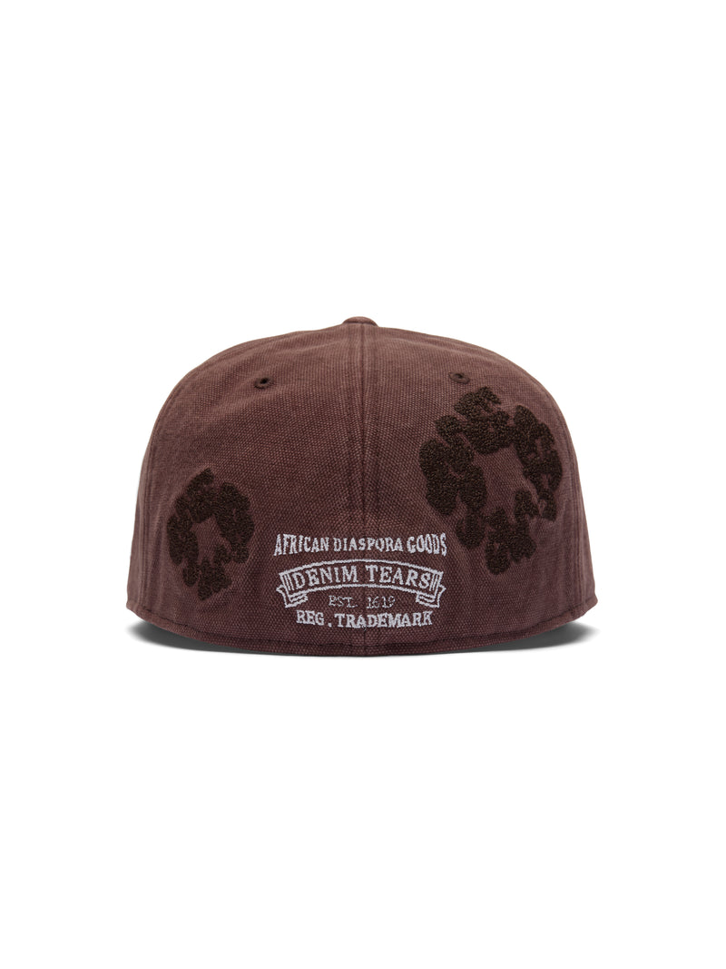 Mono Wreath New Era 59FIFTY Fitted Cap Washed Brown