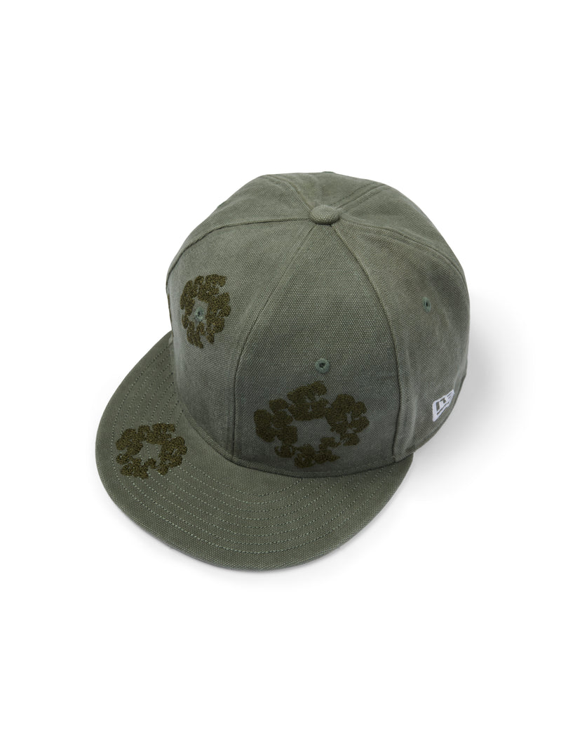 Mono Wreath New Era 59FIFTY Fitted Cap Washed Olive