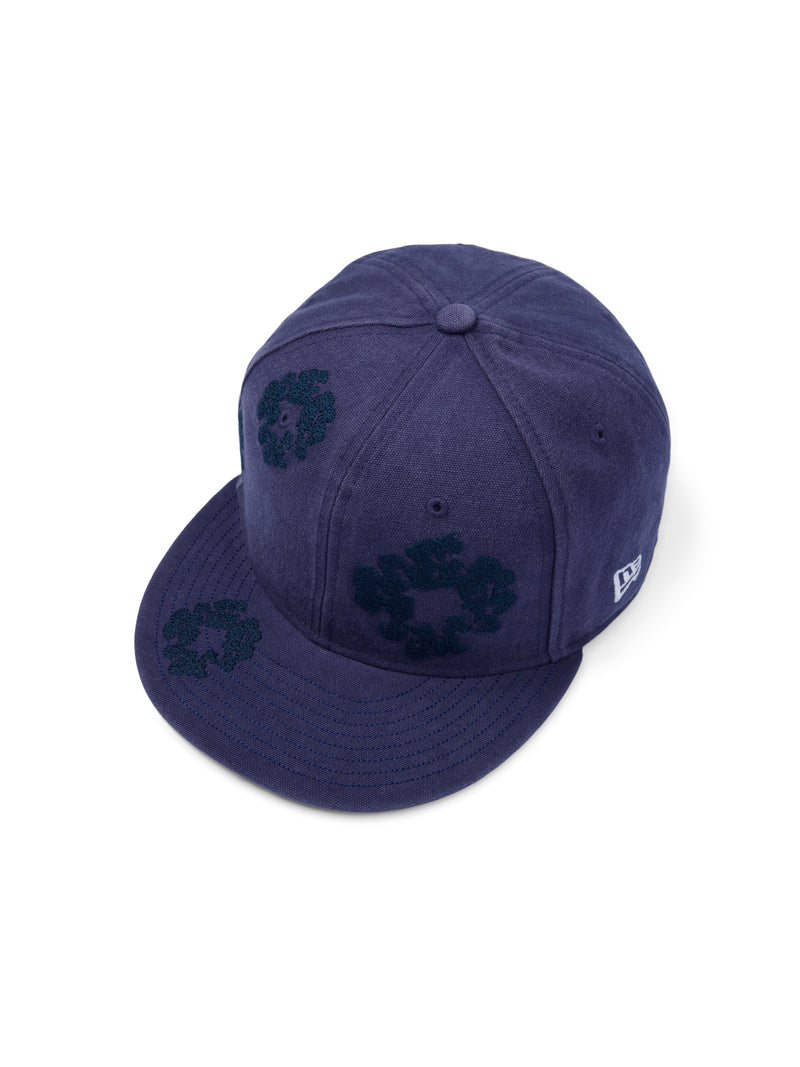Mono Wreath New Era 59FIFTY Fitted Cap Washed Indigo
