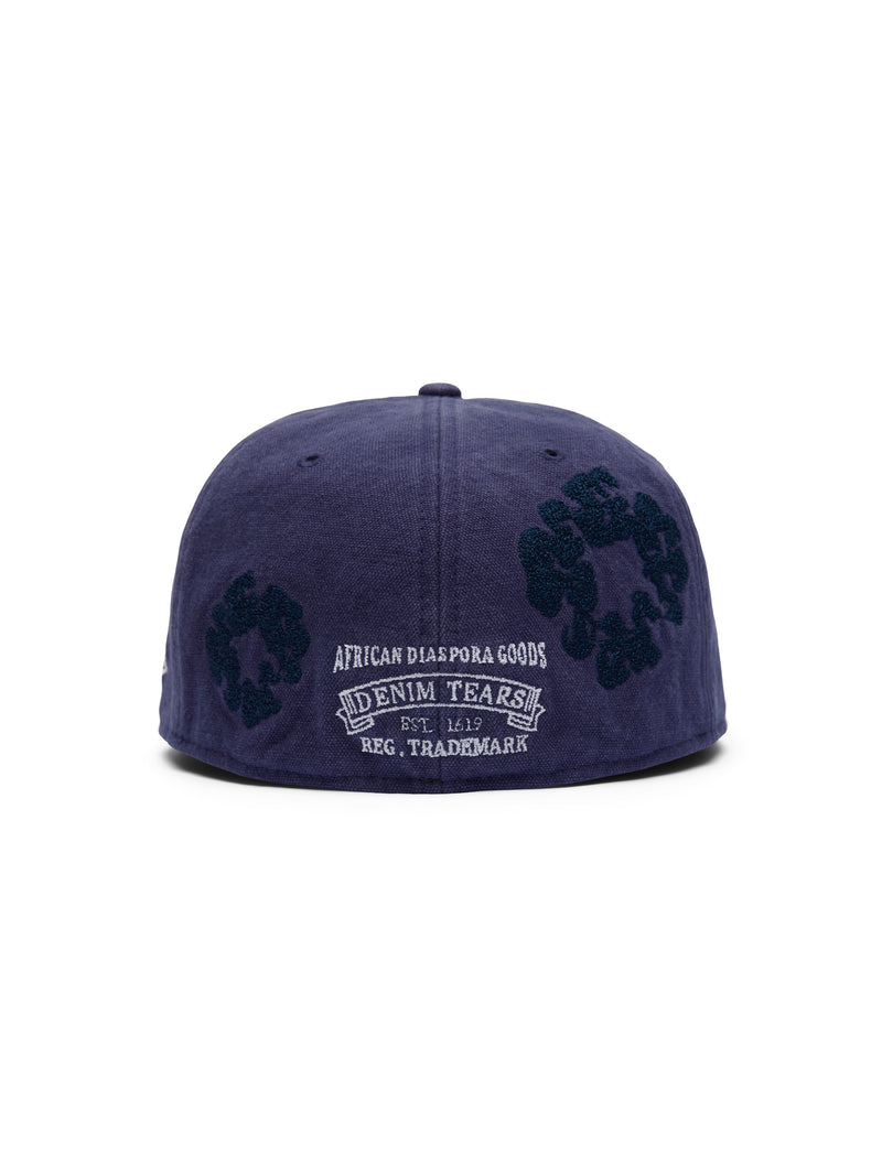 Mono Wreath New Era 59FIFTY Fitted Cap Washed Indigo
