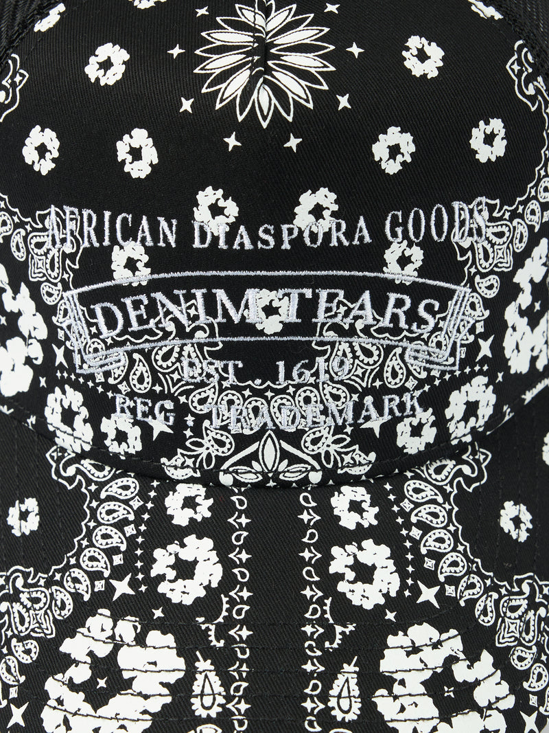 Cotton Wreath Paisley ADG Stamp Cap Black