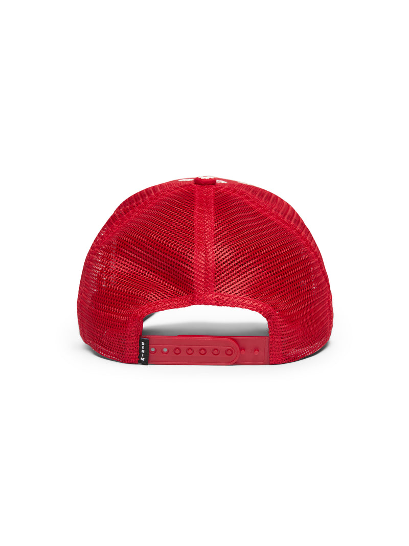 Cotton Wreath Paisley ADG Stamp Cap Red
