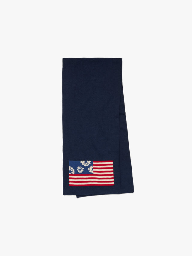Pan-African Wreath Flag Scarf Navy