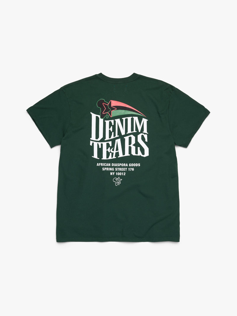 Pan-African Star Tee Green