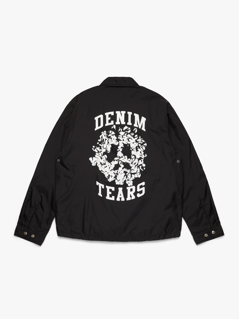 Peace Wreath Coaches Jacket Black