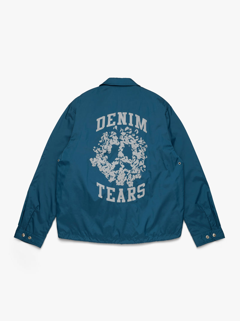 Peace Wreath Coaches Jacket Blue